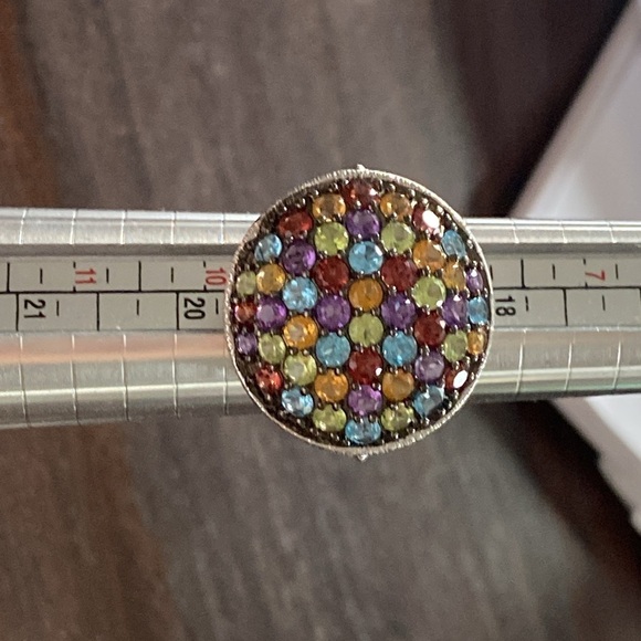 Jewelry - Multicolor Gemstone Silver Ring